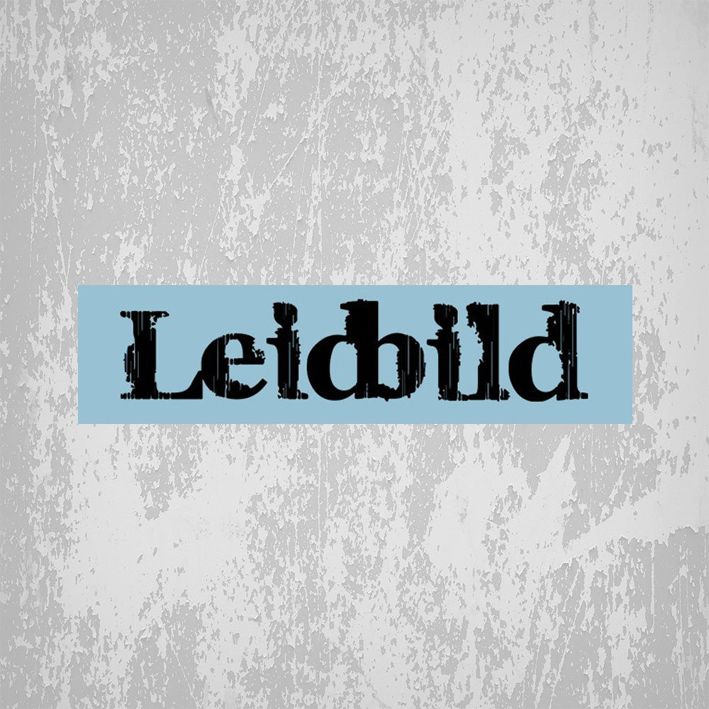 Leidbild Heckscheibenaufkleber / Autoaufkleber (schwarz oder weiss)